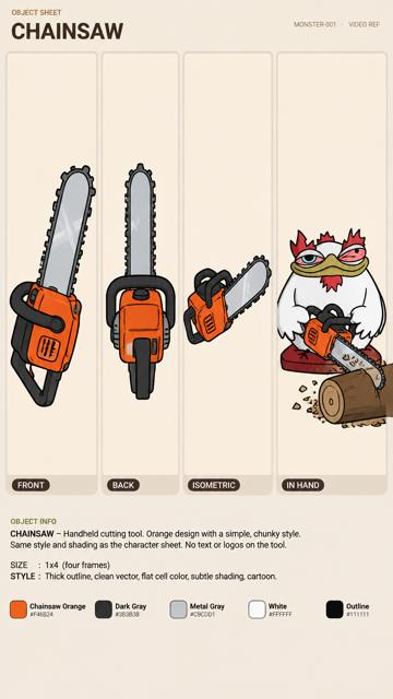 CHAINSAW, Bert object sheet by Flare