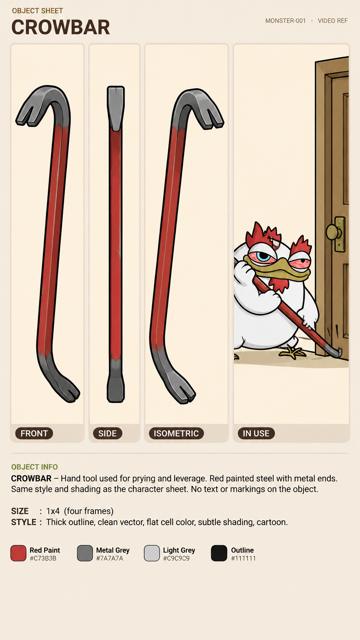CROWBAR, Bert object sheet by Flare