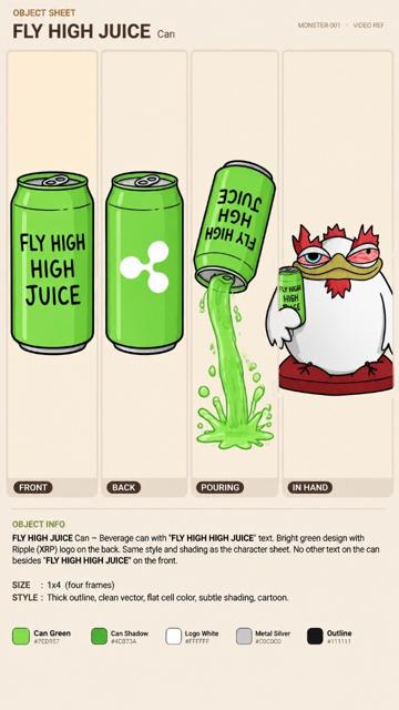 FLY HIGH JUICE, Bert object sheet by Flare