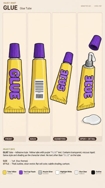 GLUE, Bert object sheet by Flare