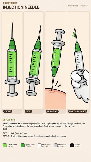 INJECTION NEEDLE, Bert object sheet by Flare