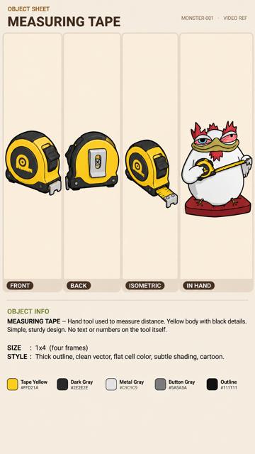 MEASURING TAPE, Bert object sheet by Flare