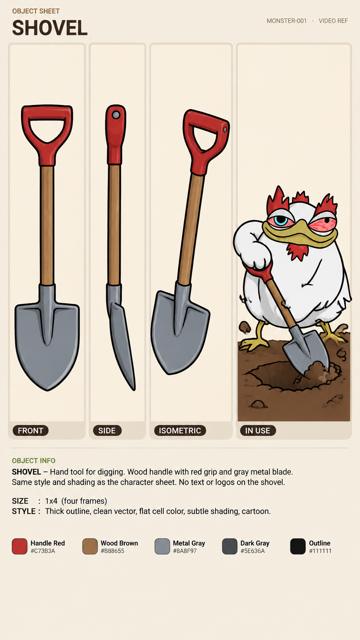 SHOVEL, Bert object sheet by Flare