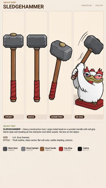 SLEDGEHAMMER, Bert object sheet by Flare