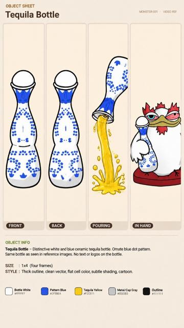 TEQUILA BOTTEL, Bert object sheet by Flare