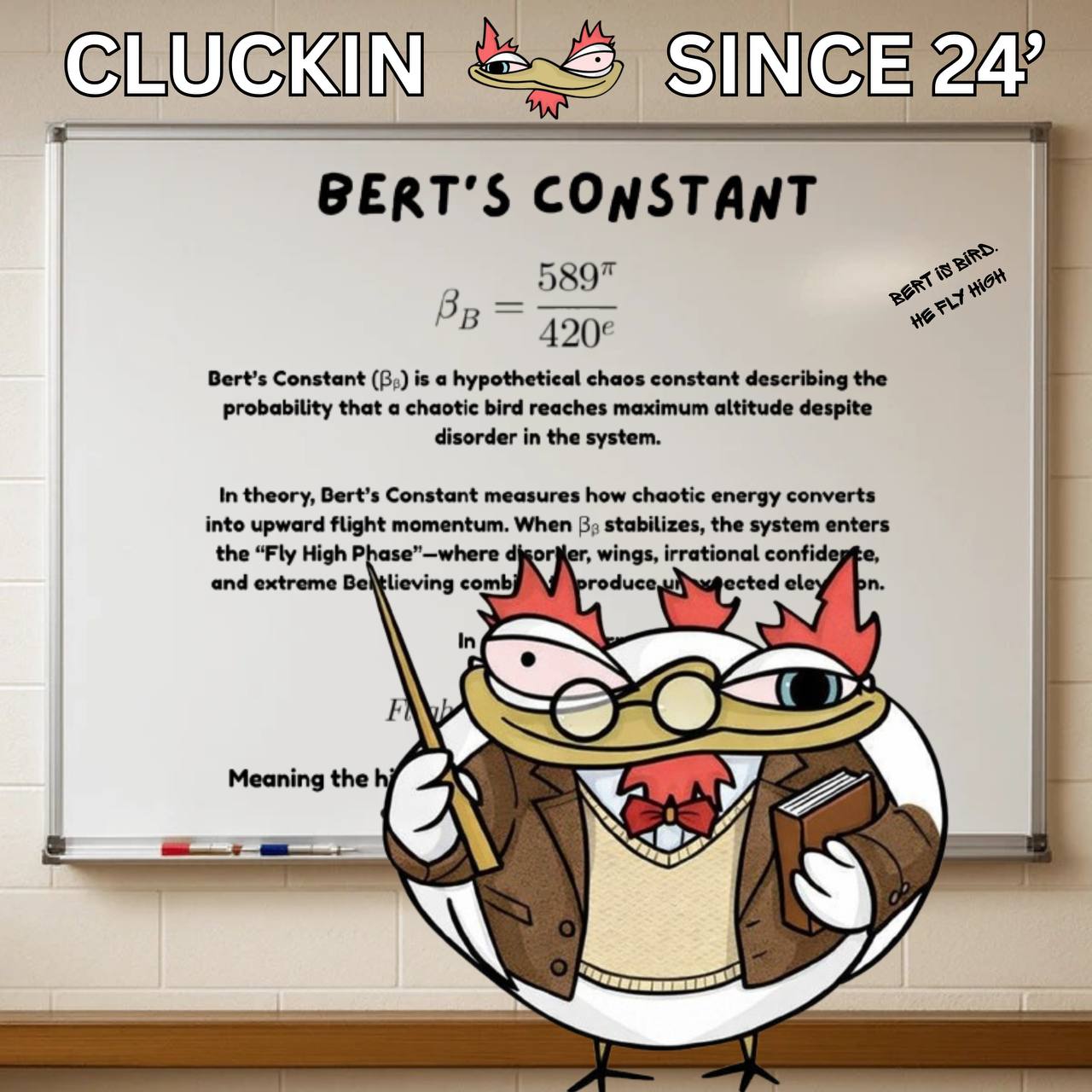 Bert's Constant whiteboard